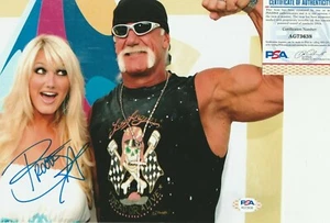 BROOKE HOGAN FIRMADO 8X10 BONITA MODELO ACTRIZ CANTANTE CON PAPÁ HULK CERTIFICADO DE AUTENTICIDAD PSA - Imagen 1 de 4