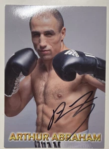 Hand Signed AK Autograph Card * King Arthur Abraham * Boxing WBO Champion - Picture 1 of 2