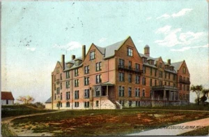 Postcard Wright Hall Alma College Alma Michigan MI - Picture 1 of 2