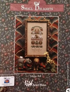 JUST NAN SMALL DELIGHTS JOYOUS ARK CROSS STITCH CHART & ARK CHARM - Picture 1 of 4