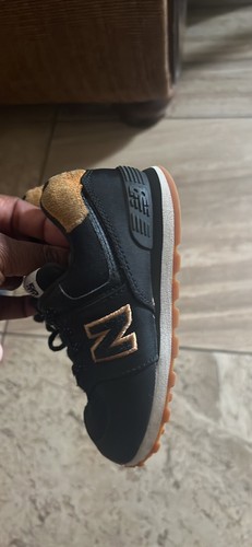 NEW BALANCE PC574GK SCARPE SPORTIVE STRINGATE NERO GRIGIO PER BAMBINI ragazzi TG 9