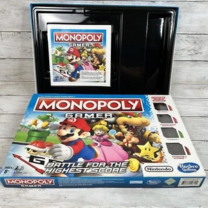 Monopoly Gamer Mario Nintendo Board Game Replacement Instruction Book & BOX ONLY - Picture 1 of 13