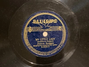 78rpm JIMMIE RODGERS My Little Lady / Treasures Untold BLUEBIRD B-5838 VG++/NM- - Picture 1 of 3