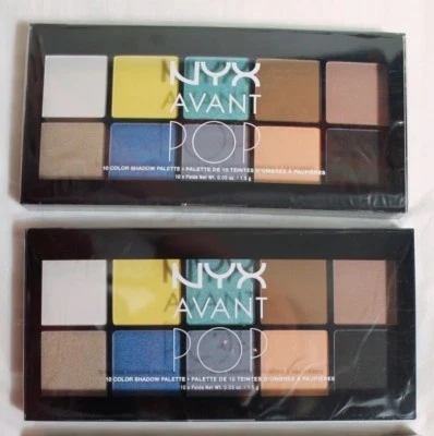2 NYX Avant Pop 10 Color Shadow Palette APSP02 Surreal My Heart Brand New Sealed - Image 1 of 3