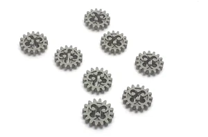 8x Ingranaggio LEGO Technic 16 denti Old Style 4019 VECCHIO GRIGIO CHIARO - Foto 1 di 2