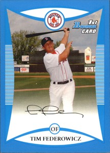 2008 Bowman Draft Prospects Blue Baseball Card #BDPP35 Tim Federowicz DP/399