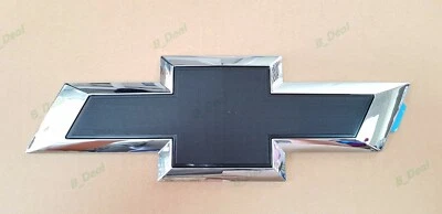 1PC Chrome Black Rear Bowtie Emblem Silverado Colorado Sierra 1500 2500HD 3500HD - Image 1 of 4
