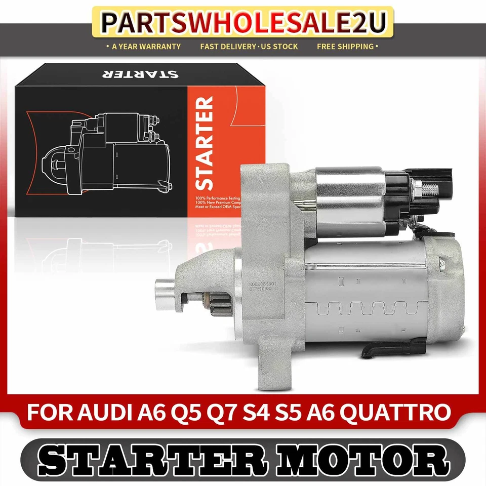 Стартерный двигатель для Audi A6 Quattro 13-21 A6 2012-2013 2016-2018 1,5 кВт 12 В 11 Т - Изображение 1 из 4