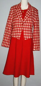 LING GO Paris Red Dress Suit - Picture 1 of 6