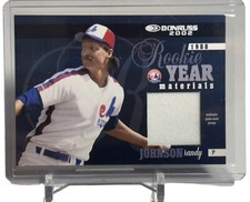 2002 Donruss Rookie Year Materials Jerseys /250 Randy Johnson #RYJ-2 HOF