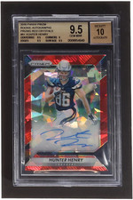 Hunter Henry 2016 Panini Prizm Rookie Autographs Prizms Red Crystals #81 (BGS 9.