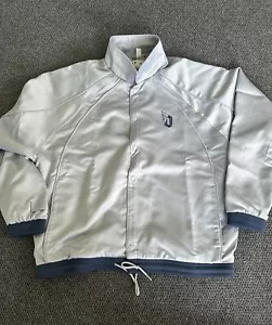 $140 Adidas RARE Silver Gray Dame D.O.L.L.A Extply Jacket Shiny Size Large NWT - Picture 1 of 6