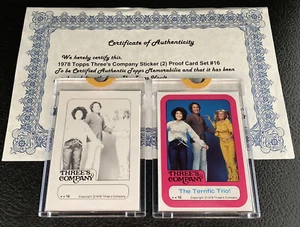 1978 Topps Vault Three’s Company #16 Proof Card Set Brown Blank Back John Ritter - Picture 1 of 6