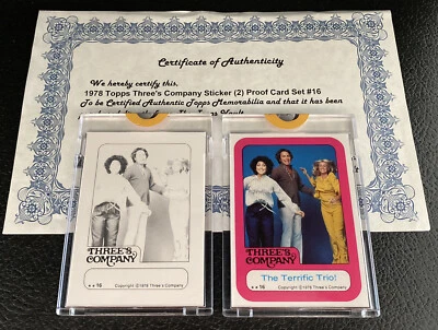 1978 Topps Vault Three’s Company #16 Proof Card Set Brown Blank Back John Ritter - Image 1 of 4
