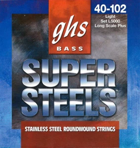 Cuerdas para bajo GHS L5000 Super Steels; escala larga + medidores 40-102 - Imagen 1 de 2
