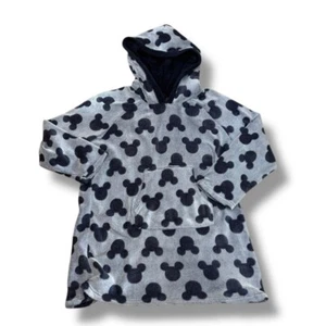 DISNEY - Mickey Mouse Ears Plush Hooded Robe Loungewear -  Gray -  XL - Picture 1 of 6