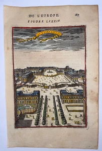 CHATEAU DE VERSAILLES FRANCE 1683 ALAIN MANESSON MALLET ANTIQUE VIEW - Picture 1 of 3
