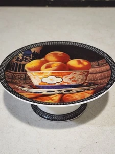 BERNARDAUD Limoges Jean-Claude Chauray PEACHES Mini Compote Stand Pedestal - Picture 1 of 4