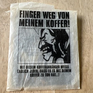 Uriah Heep Luggage Tag Keep Your Hands Off My Suitcase - Picture 1 of 8