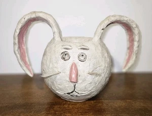 Vintage Kevin Smith Hase amerikanische Volkskunst primitive schwarze Krähe Hase Ostern - Bild 1 von 6