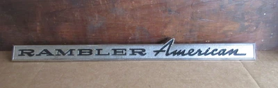 Vintage Chrome Rambler American Emblem No. 20129 Logo or Script - Very Nice! Foto 1 de 4