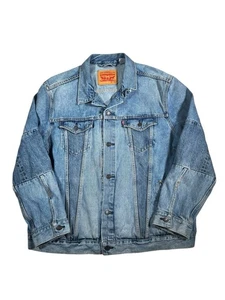 Chaqueta de mezclilla Levi's Trucker Abrigo de mezclilla con botones de dos tonos unisex - Imagen 1 de 7