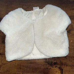 White Fur Faux Stylish girls Bolero - Picture 1 of 6
