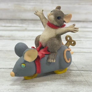 SILVESTRI DEAN GRIFF & FLOYD CHARMING TAILS MY NEW TOY TOPOLINO STATUINA NATALE - Foto 1 di 5