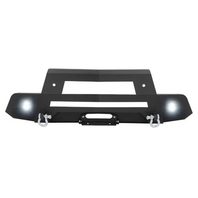 Conjunto de parachoques de cabrestante delantero con luces LED para Chevrolet Silverado 1500 2019-2022 Foto 1 de 4