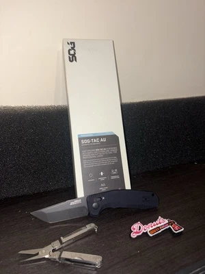 Lote EDC: Sog TAC-AU Tanto, Leatherman micra, CDC Patch - Imagem 1 de 4