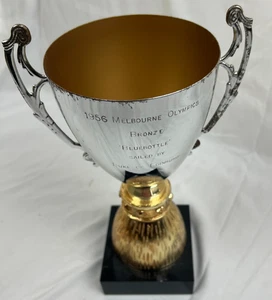 1956 Melbourne Olympics Bluebottle Bronze Trophy Prince Philip Duke of Edinburgh - Picture 1 of 10