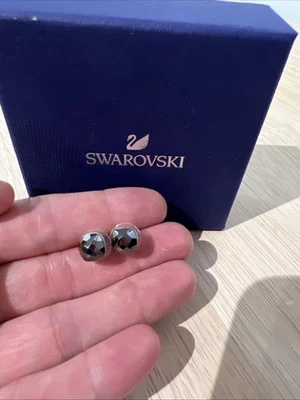 Swarovski Black Crystal Stud Earrings - Image 1 of 2
