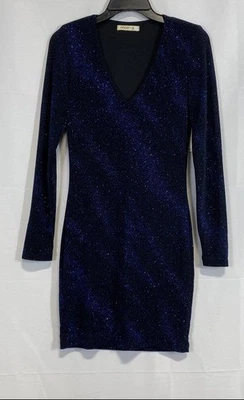 Arden B. Mini Vestido Mujer Azul Brillo S Nuevo con Etiquetas Foto 1 de 4