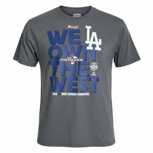Neu mit Etikett Majestic Los Angeles Dodgers We Own The West 2013 Postseason MLB T-Shirt XL - Bild 1 von 11