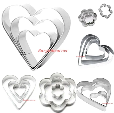 Keksausstecher Kekse Gebäck Teig Sandwichausstecher Form Blume Design 4 Größen - Bild 1 von 4