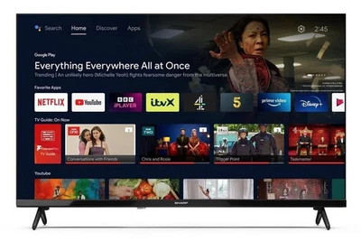 Sharp SMART Android TV 1T-C32FH2KL2AB 32" 720p Google Assistant / New - Image 1 of 4