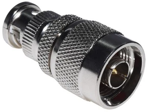 Adapter antenowy wtyczki N na wtyczkę BNC - wytrzymała wtyczka, metal - Zdjęcie 1 z 2