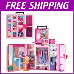 Dream Closet Playset with 35+ Doll Clothes & Accessories - Picture 1 of 9