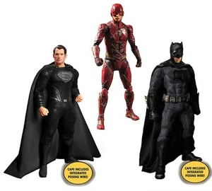Mezco Justice League One:12 Zack Snyder Figure Deluxe Set di Superman, The Flash - Foto 1 di 9