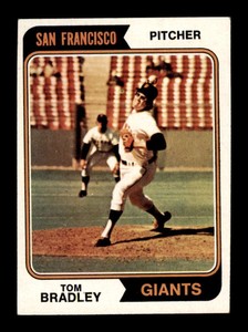 1974 Topps Tom Bradley #455 Set Break San Francisco Giants ID: 17453