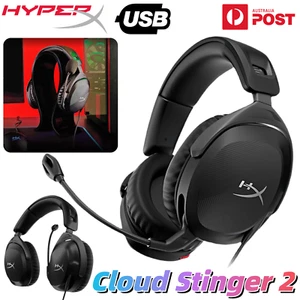 HYPERX Wired Gaming Headset Cloud Stinger 2 2.4G Stereo Microphone Headphones AU - Picture 1 of 7