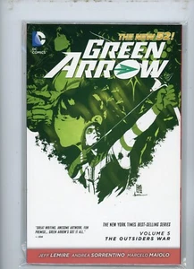 GREEN ARROW THE NEW 52 VOL 5 THE OUTSIDERS WAR NM 9.6 TRADE AWESOME COVER LEMIRE - Picture 1 of 1