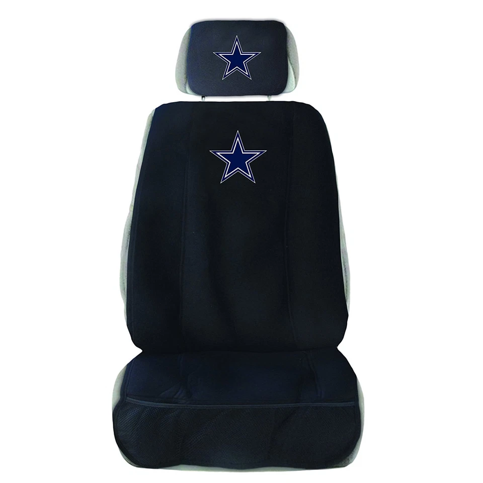 New Dallas Cowboys Car Truck Front Seat Cover w/ Head Rest Cover Universal - Image 1 of 1