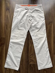 Hugo Boss Orange “Rix” L/W Chinos Relaxed / Straight Sand W34 L32 EXCON RRP £125 - Picture 1 of 18