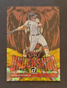 2022 Donruss Unleashed Gold /99 Ronald Acuna Jr. UL-5