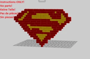 LEGO Superman Schild Bauanleitung NUR ANLEITUNG OHNE STEINE - Bild 1 von 3