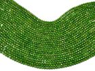 AAA+ Chrome Diopside Gemstone 2mm-3mm Micro Faceted Beads | 13Inch 1Strand|