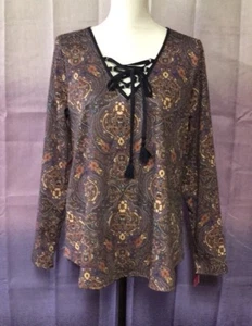 Xhilaration Long Sleeve Top, Size XS, Polyester Blend, NWT - Picture 1 of 4