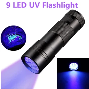 Linterna UV 9LED Ultra Violeta Mini Táctica Luz Negra Antorcha 395NM - Imagen 1 de 11
