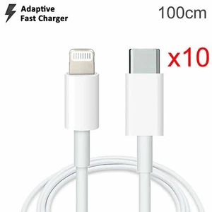 x10 Cargador PD Rápido 1m USB Tipo C a Apple iPhone 13 14 Plus Mini Pro Max Cable - Imagen 1 de 5